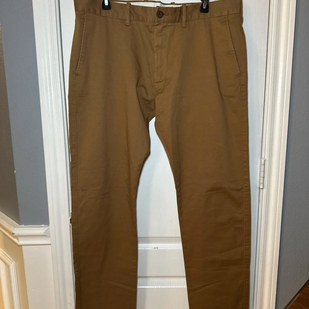 J.Crew‎ flex slim chino men’s pants size 36X32 color river brown